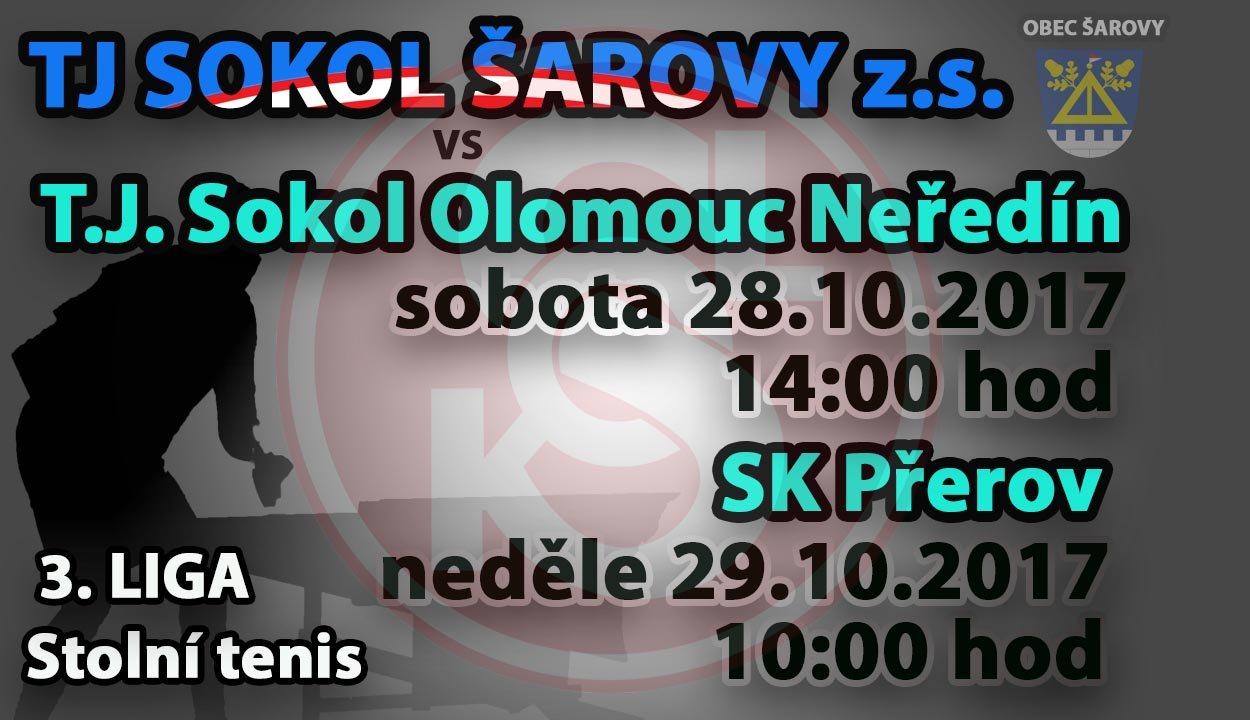 TJ Sokol Šarovy "A" - T.J. Sokol Olomouc Neředín "A", SK Přerov "A"
