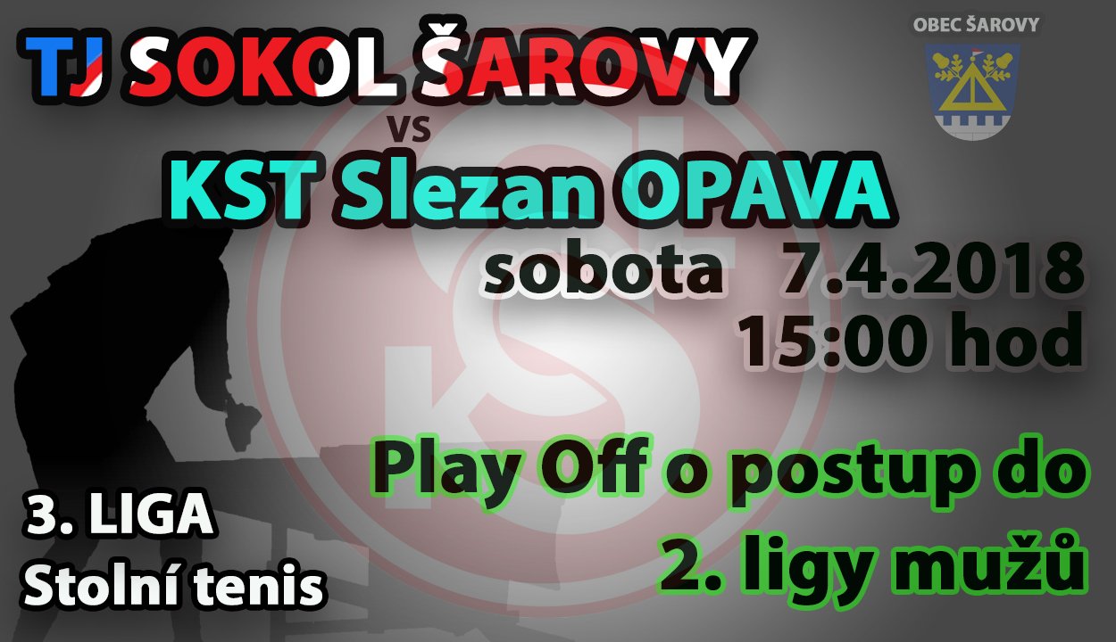 Play Off - TJ Sokol Šarovy - KST Slezan Opava