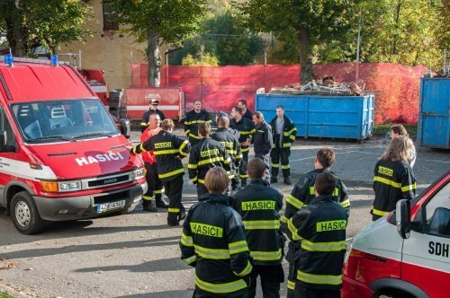 Společné cvičení jednotek V. okrsku ve Březnici 2015 9  