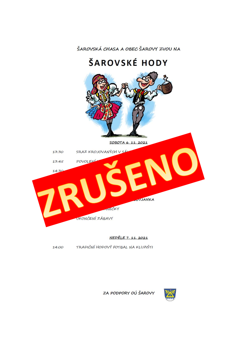 HODY ZRUŠENY