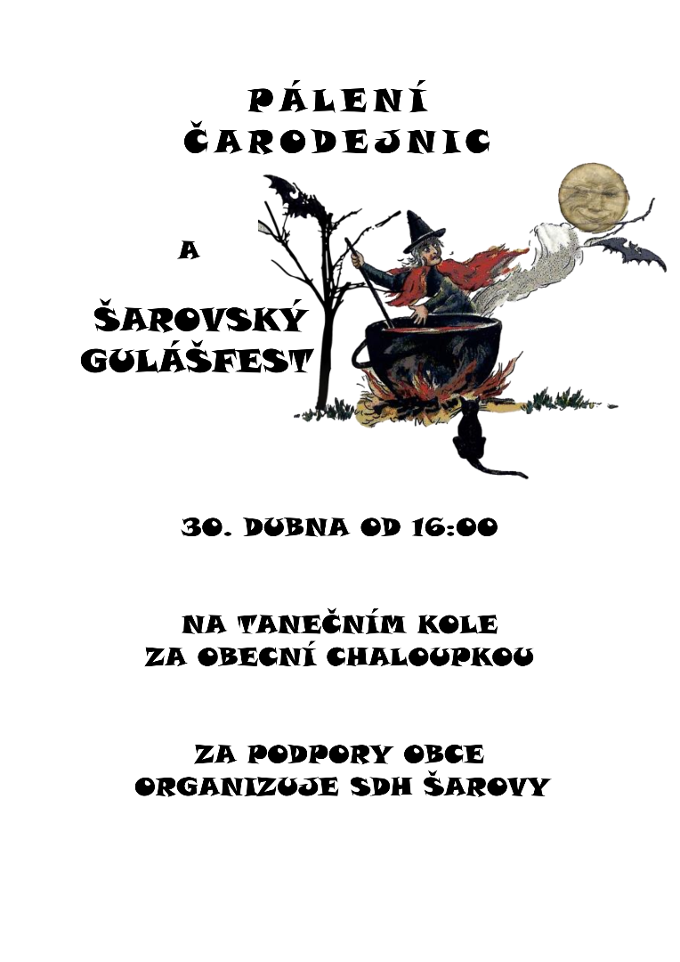 Pálení čarodějnic a šarovský gulášfest