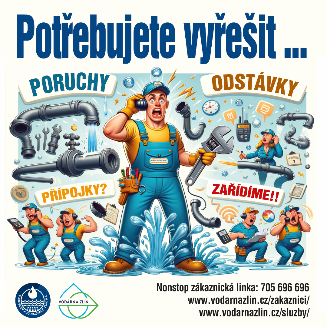 Možnosti nahlášení havárie vody